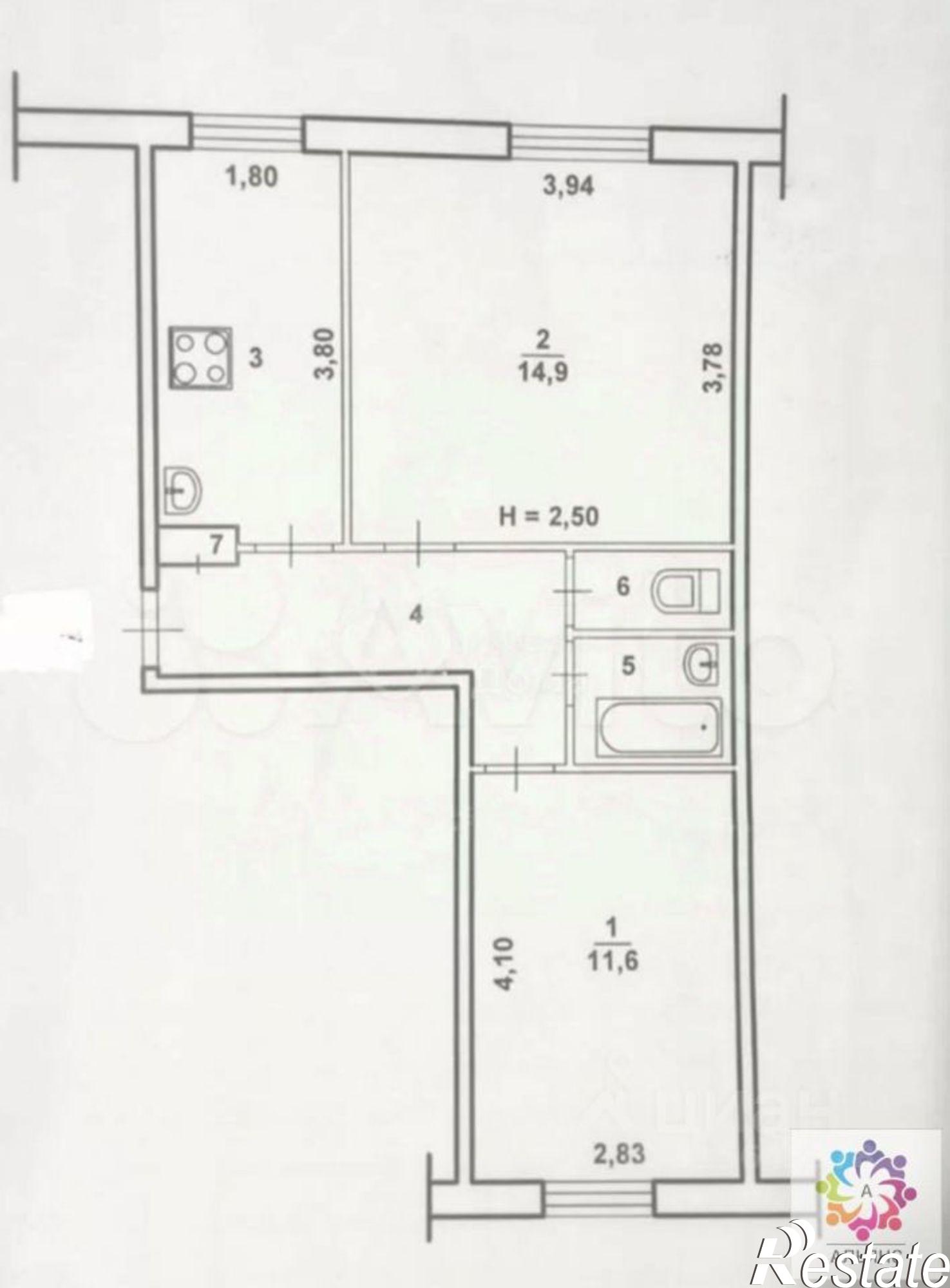 Купить квартиру за 2 350 000 рублей на улица Горького, 13