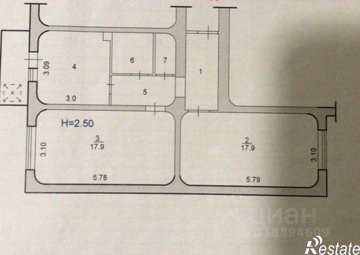 2-комн квартира проспект Ленина, 120,  д. 120