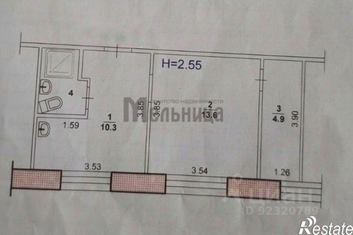 1-комн квартира Молодёжная улица, 30,  д. 30