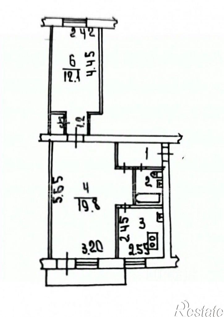 2-комн квартира ул им генерала Карбышева, 10,  д. 10
