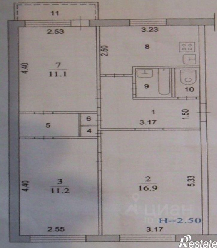 3-комн квартира улица Карбышева, 15,  д. 15