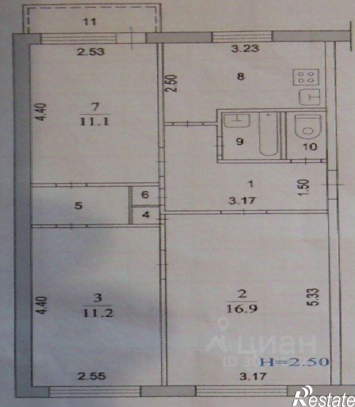 3-комн квартира улица Карбышева, 15,  д. 15