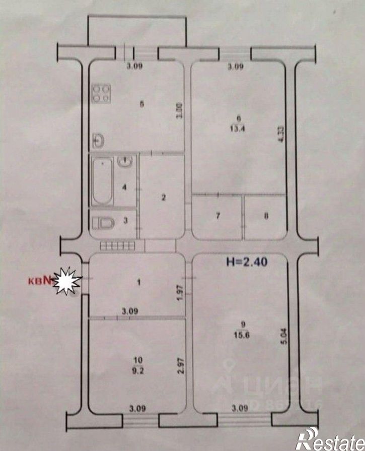 3-комн квартира проспект Ленина, 110,  д. 110