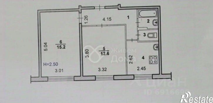 2-комн квартира улица Пушкина, 170,  д. 170
