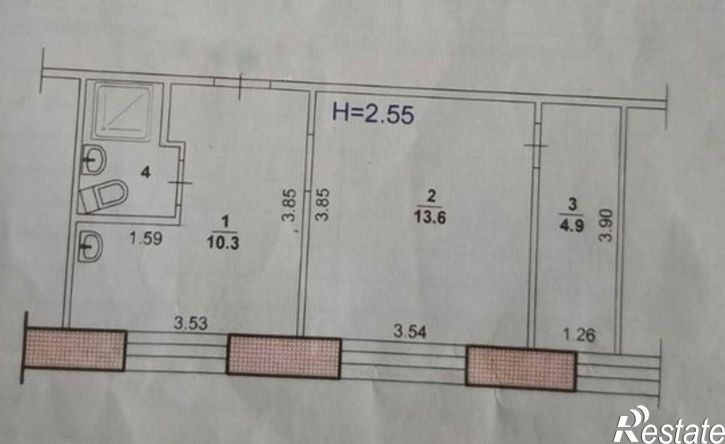 1-комн квартира Молодёжная улица, 30,  д. 30