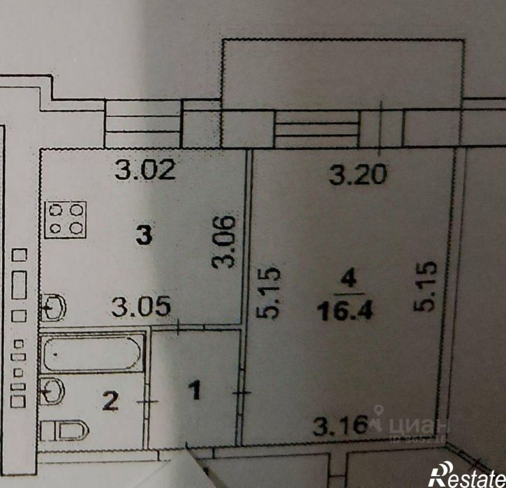 1-комн квартира улица Волжской Военной Флотилии, 54,  д. 54