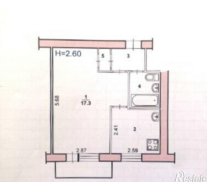 1-комн квартира ул Горького, 27,  д. 27